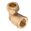 Brass Compression Parallel Female Elbow - 28mm x 1