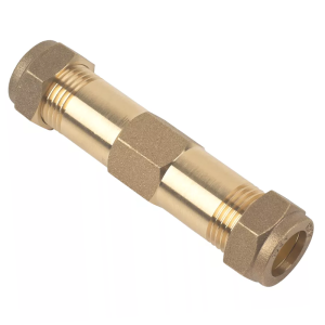 Brass Compression Repair Coupling Fitting - 15mm