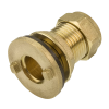 Brass Lug Style Tank Connector - 42mm Left