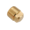 Brass Square Threaded Head Plug - 3:4 BSP