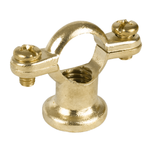 Cast Brass Pipe Ring & Back Plate - 35mm