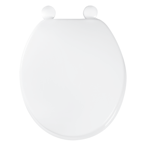 Celmac Woody Paramount White Toilet Seat & Wooden Cover Front