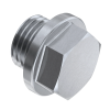 Chrome Plated Brass Threaded Flanged Plug - 1:2 BSP