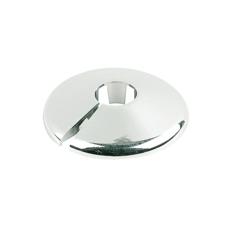 Chrome Plated PVC Pipe Collar - 10mm Side