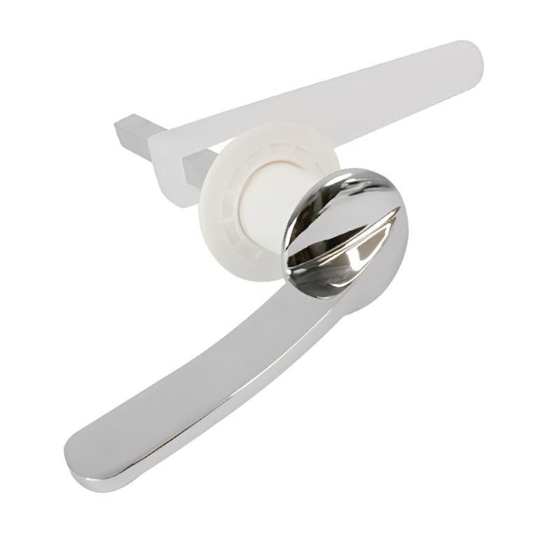 Chromed Metal Toilet Cistern Lever Left
