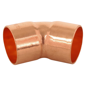 Copper End Feed 45° Elbow – 35mm
