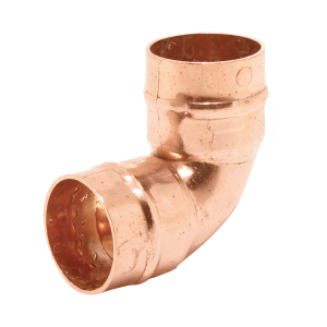 Copper Solder Ring 90° Elbow - 35mm Left