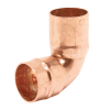 Copper Solder Ring 90° Street Elbow - 22mm Left