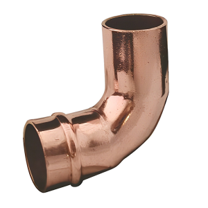 Copper Solder Ring Street Elbow - 54mm Left