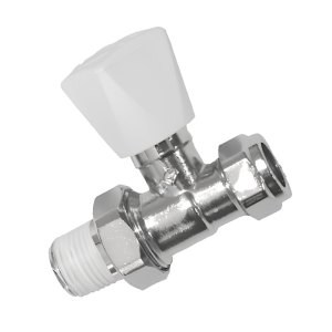 CrestaLux Straight Radiator Valve - 8mm Left