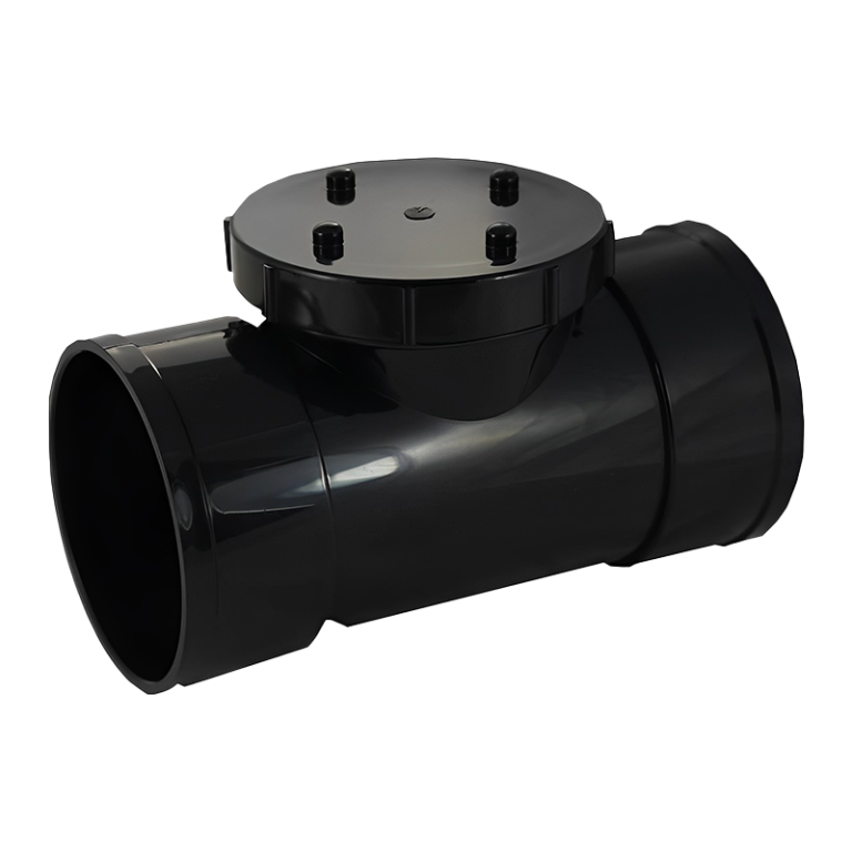 Double Socket Soil Solvent Weld Access Pipe - 110mm Left