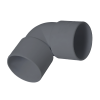 FloPlast ABS WS12G Solvent 90° Waste Knuckle - 50mm Left