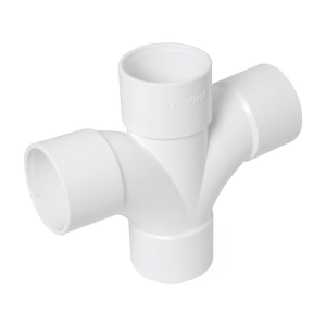 FloPlast ABS WS58W Solvent 92.5° Waste Cross Tee - 40mm