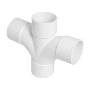FloPlast ABS WS58W Solvent 92.5° Waste Cross Tee - 40mm Left
