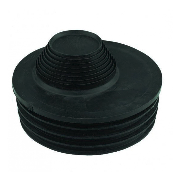 FloPlast Black Drainage Universal Waste Adaptor - 110mm Left