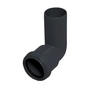 FloPlast Black Pushfit Waste Pipe Conversion Bend - 32mm Left