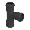 FloPlast Black Pushfit Waste Pipe Tee - 40mm