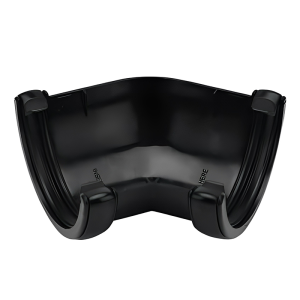FloPlast Black Round 135° Gutter Pipe - 112mm