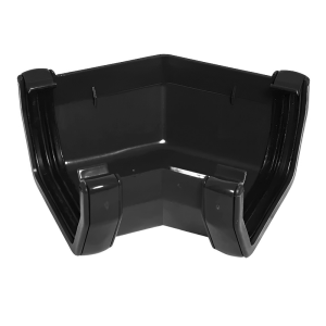 FloPlast Black Square 135° Gutter - 114mm