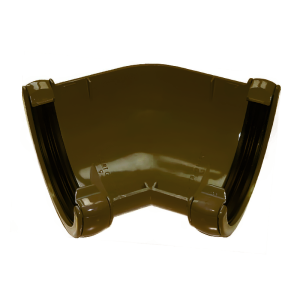 FloPlast Brown Round 135° Gutter Pipe - 112mm