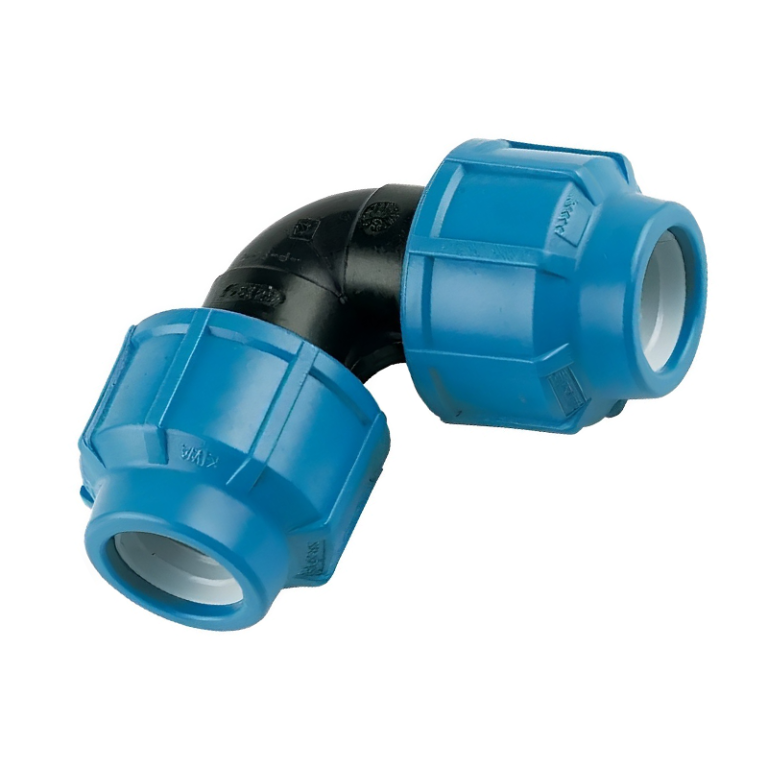 FloPlast Compression MDPE 90° Elbow Fitting