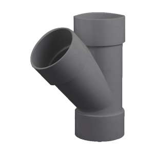 FloPlast Grey ABS Solvent 135° Waste Branch Tee - 40mm Left