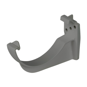 FloPlast Grey Half Round Fascia Gutter Bracket - 112mm Left