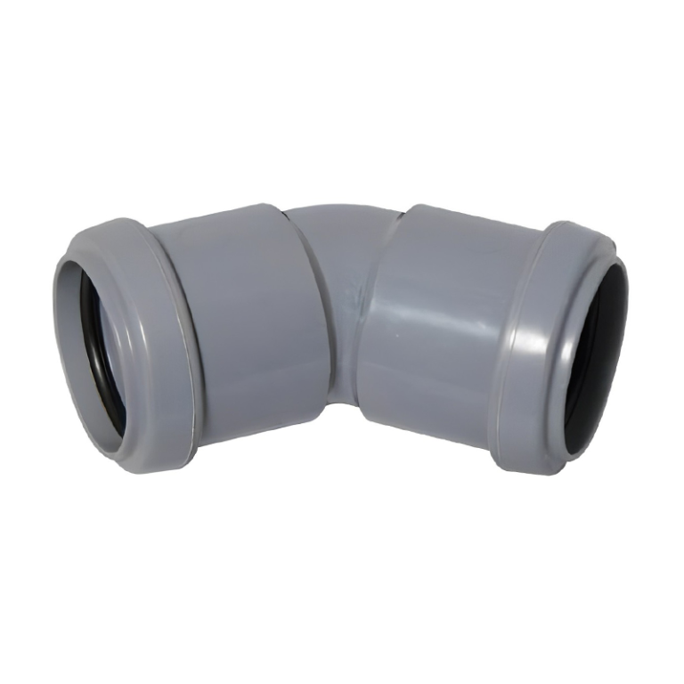 FloPlast Grey Pushfit 45° Waste Pipe Bend - 40mm Left