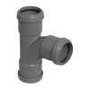FloPlast Grey Pushfit Waste Pipe Tee - 40mm