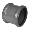 FloPlast Grey Ring Seal Soil Double Socket - 110mm