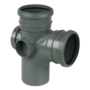 FloPlast Grey Soil Ring Seal 92.5° Access Branch - 110mm