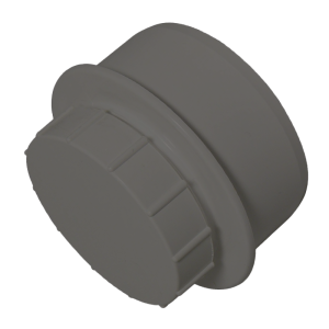FloPlast Grey Soil Screwed Access Cap - 110mm Left