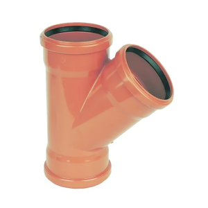 FloPlast Underground 45° Equal Junction Triple Socket - 110mm