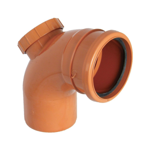 FloPlast Underground 87.5° Double Socket Access Bend - 110mm