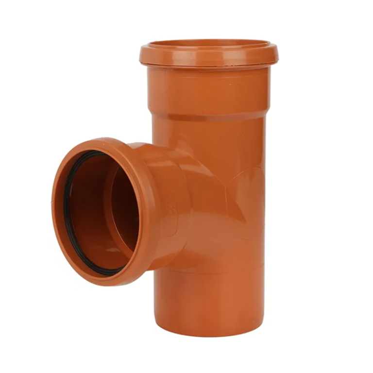 FloPlast Underground 87.5° Equal Junction Double Socket - 110mm