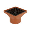 FloPlast Underground Square Hopper & Grid - 110mm