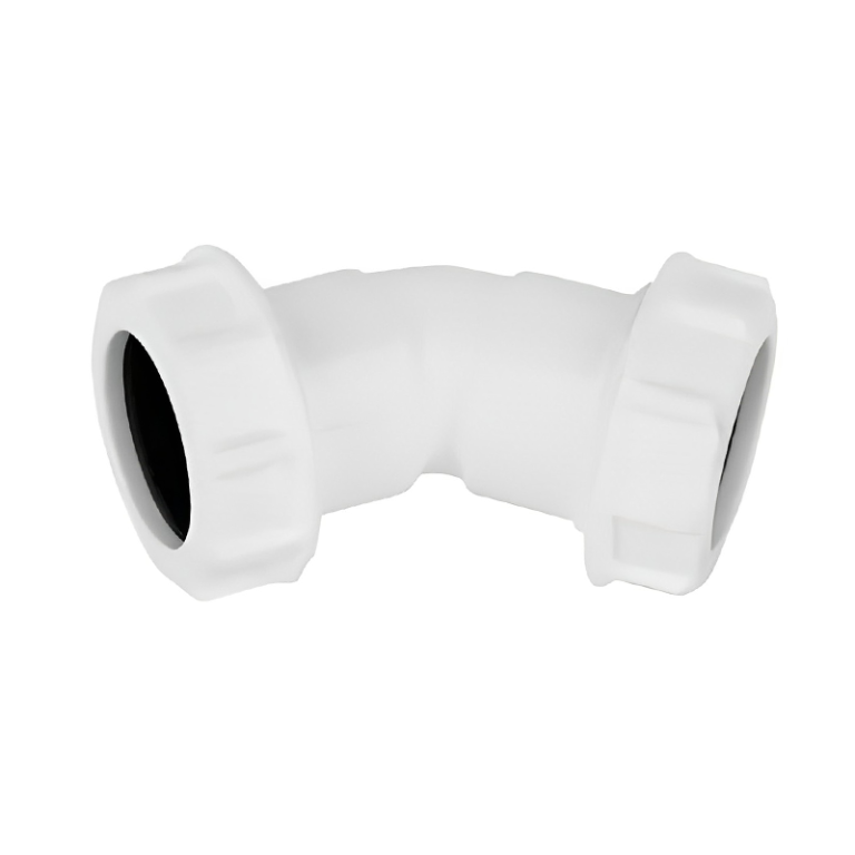 FloPlast White Compression Waste 135° Bend - 32mm Left