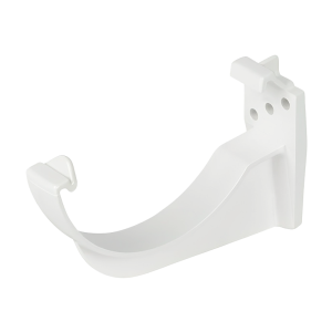 FloPlast White Half Round Fascia Gutter Bracket - 112mm Left