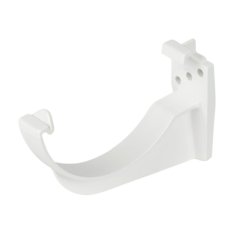 FloPlast White Half Round Fascia Gutter Bracket - 112mm Left