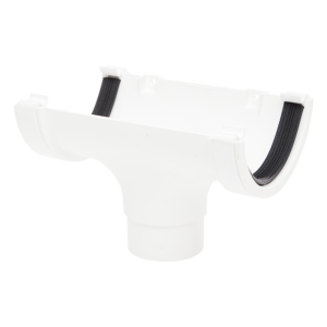 FloPlast White Half Round Gutter Running Outlet - 112mm