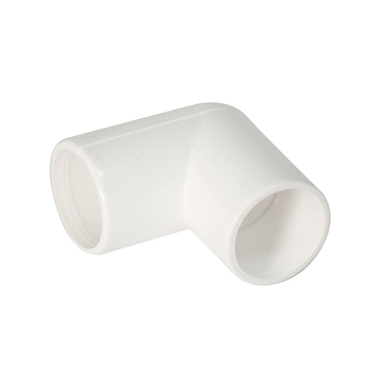 FloPlast White Overflow Pipe 90° Bend - 21.5mm