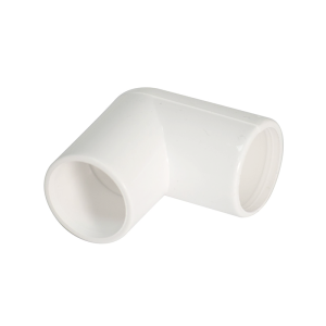 FloPlast White Overflow Pipe 90° Bend - 21.5mm Left