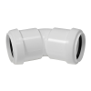 FloPlast White Pushfit 45° Waste Pipe Bend - 32mm