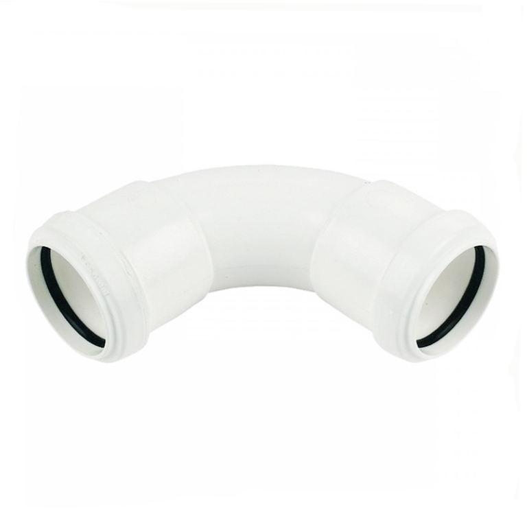 FloPlast White Pushfit Waste Pipe Bend - 32mm Left