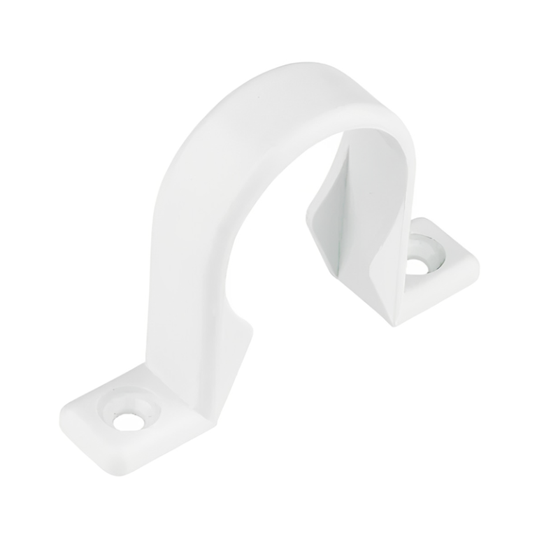 FloPlast White Pushfit Waste Pipe Clip - 40mm Left