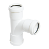FloPlast White Pushfit Waste Pipe Tee - 32mm