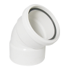 FloPlast White Ring Seal Soil Offset Top Bend - 110mm