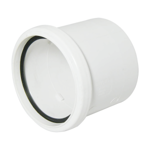 FloPlast White Ring Seal Soil Single Socket - 110mm Left