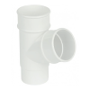 FloPlast White Round 67° Downpipe Branch - 65mm