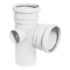 FloPlast White Soil Ring Seal 92.5° Branch - 110mm